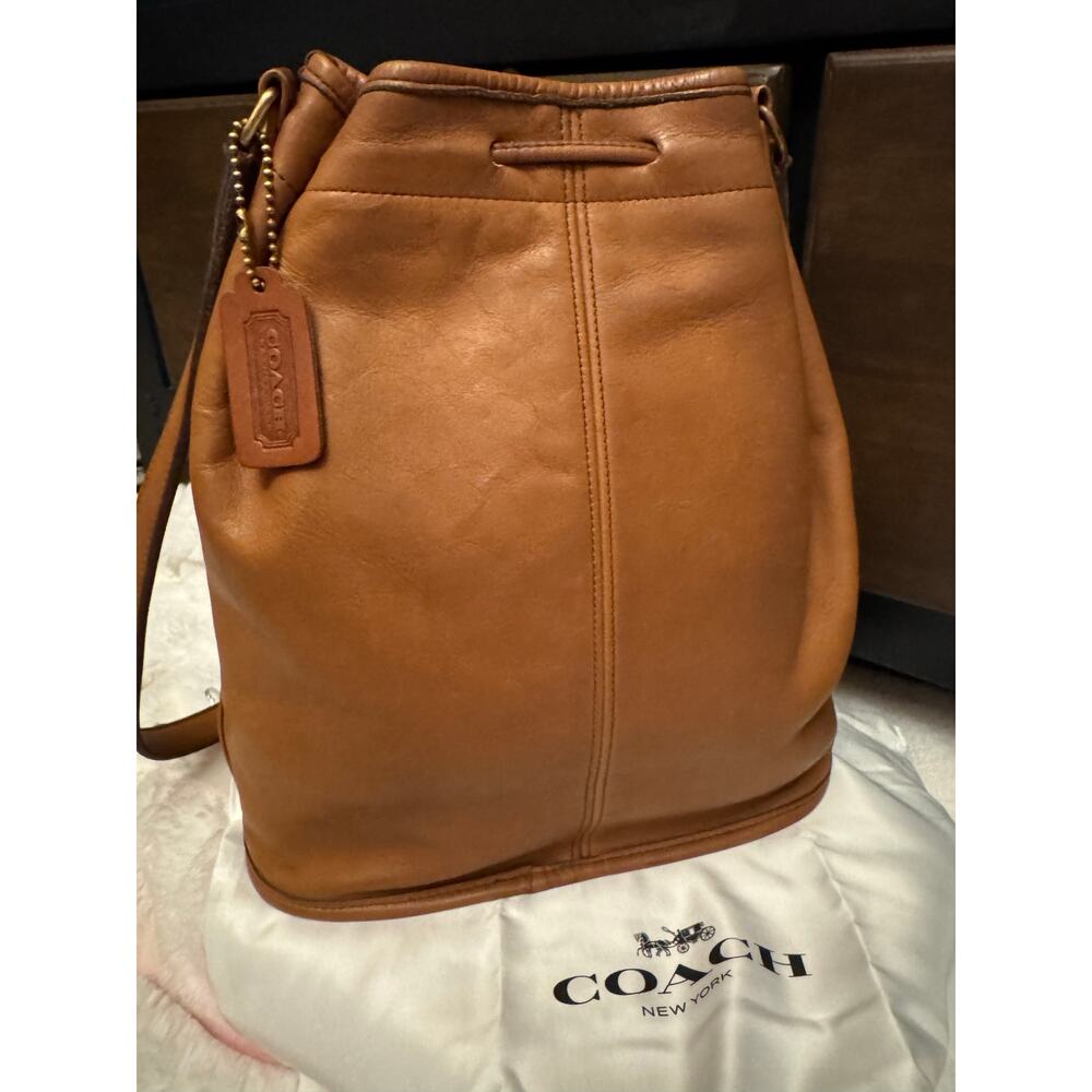 Excellent condition vintage coach British tan bucket bag - Picture 4 of 8